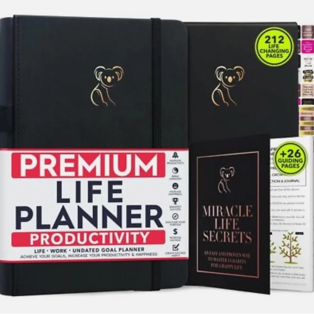 Freedom Mastery Self Care Planner | A5 Life Goal Journal | Undated | New
